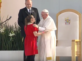 Papst Franziskus / screenshot ctv Treffen mit der Jugend in Morelia